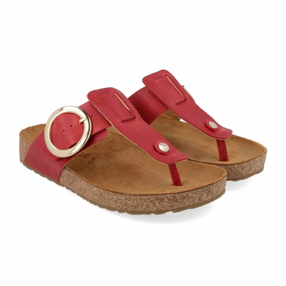 NEW HAFLINGER women's corinna casual sandals in red